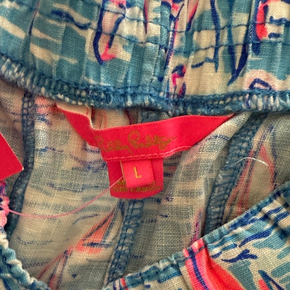 Lilly Pulitzer Lilo Linen Shorts in Boatylicious - Picture 4 of 5